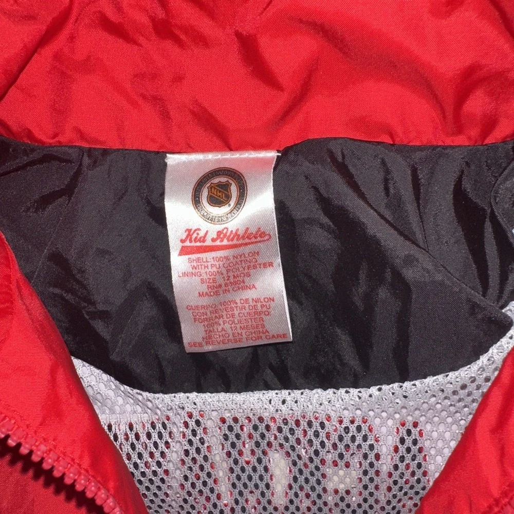NHL Chicago Blackhawks Vintage Kid Athlete Tracksuit Sz 12months Pants& Jacket
